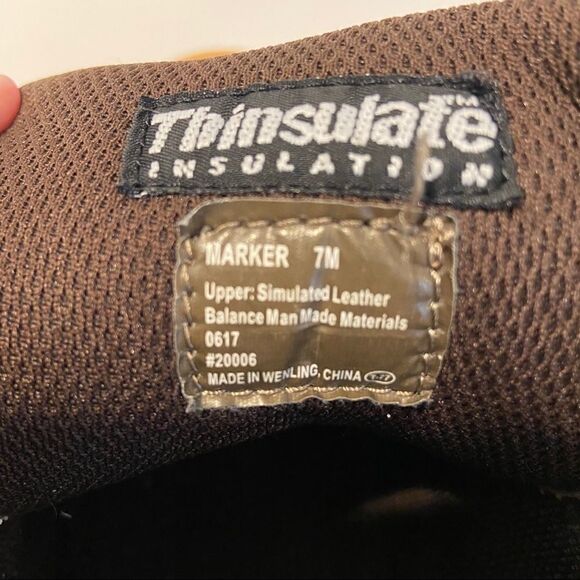 Deer Stags Men’s Tan Thinsulate Construction Boots Size 7 - Picture 9 of 9